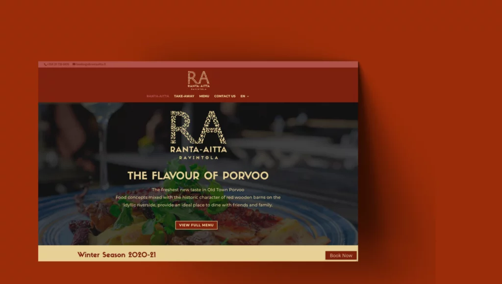 Ranta-Aitta Restaurant Website