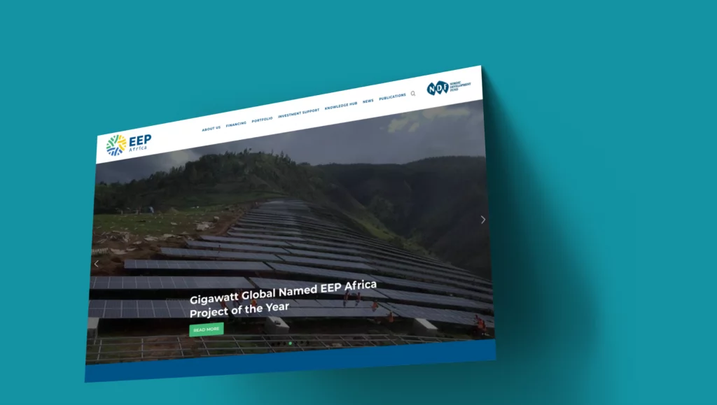 EEP Africa Website developed by Atelier Digital